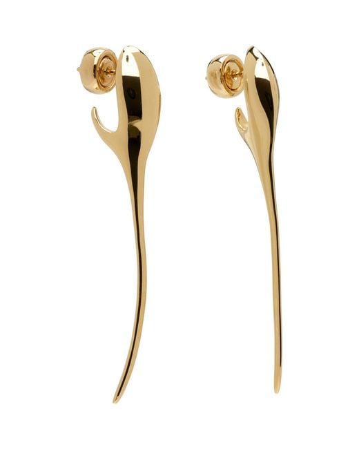 Givenchy Black Maple Seed Earrings