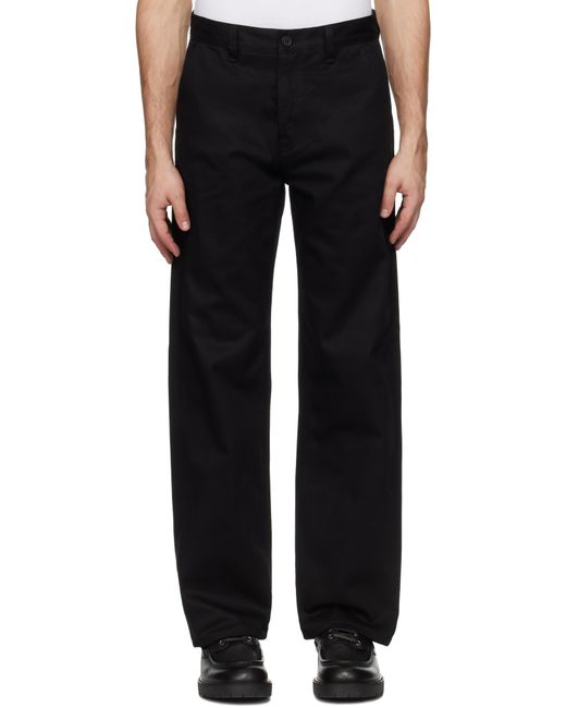 Nudie Jeans Black Tuff Tony Trousers for men