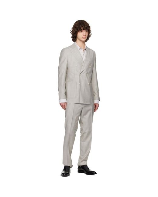 Boss Black Pinstripe Suit for men