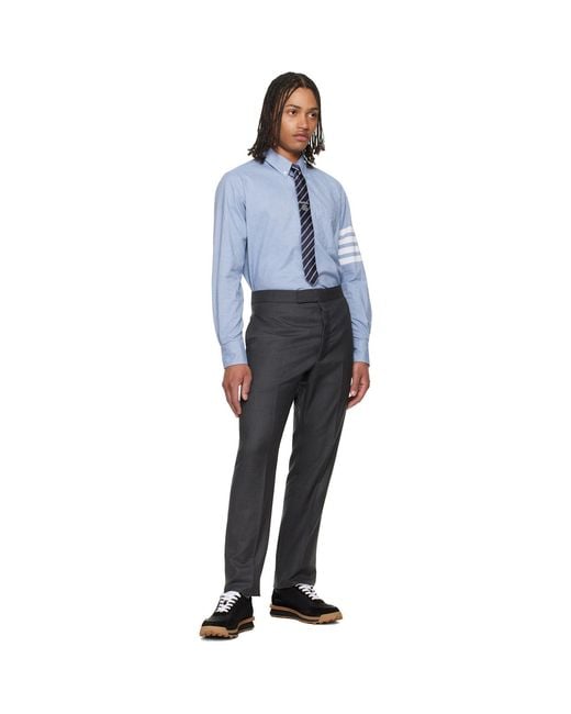 Thom Browne Purple Jacquard 'Browne 65' Tie for men