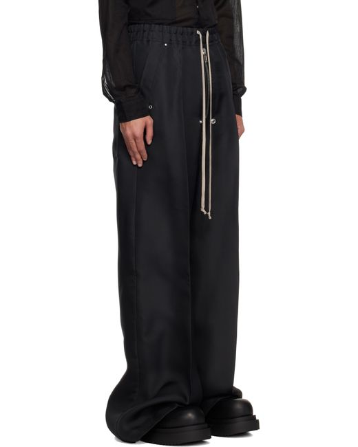 Rick Owens Black Hollywood Wide Bela Trousers for men