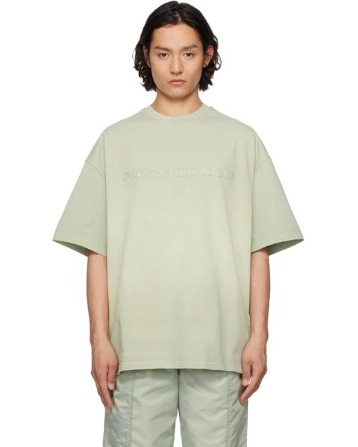 Feng Chen Wang Green Tie Dye T-Shirt for men