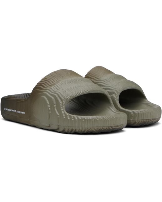 Adidas Originals Black Adilette 22 Slides for men