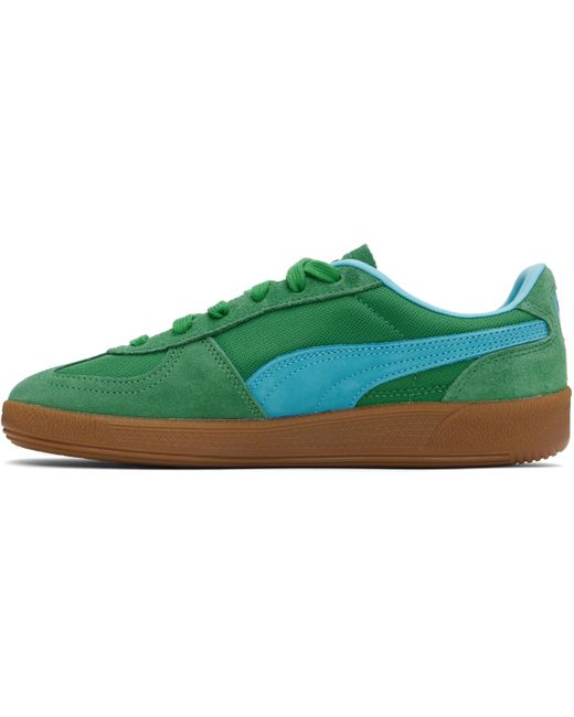 PUMA Green Palermo Vintage Update Sneakers for men