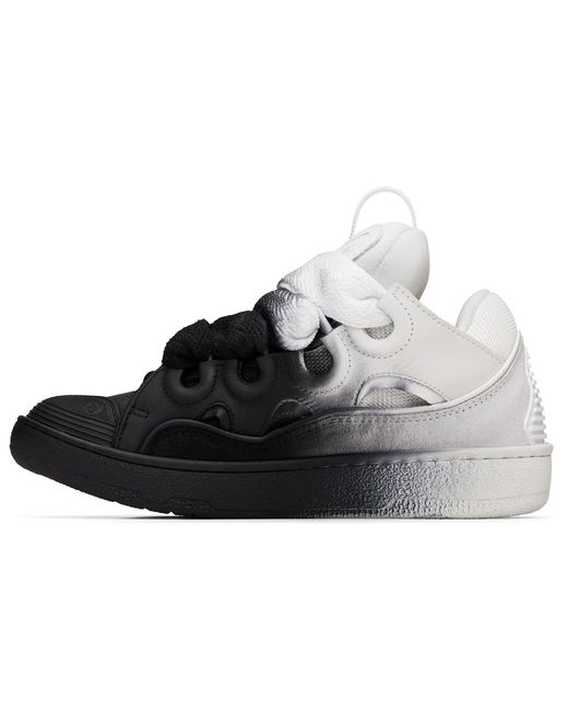 Lanvin Black Curb Spray Sneakers