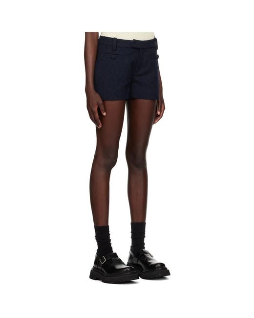 AMI Blue Mini Shorts