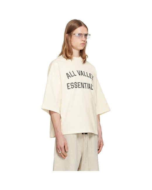 Fear Of God Natural Off- Merch T-Shirt for men