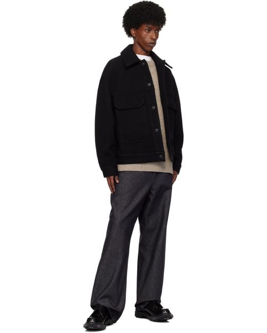 Lownn Wool Workwear Jacket, Brown – Glasswing