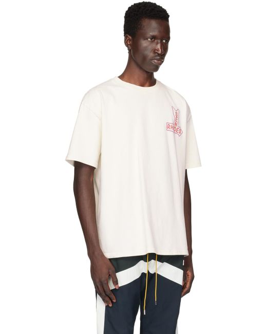 Rhude Black Ssense Exclusive Off- 'send S' T-shirt for men