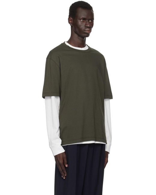 The Row Black Khaki Errigal T-Shirt for men
