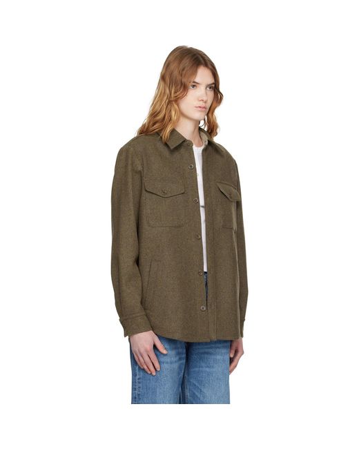 A.P.C. Brown Wool Shirt