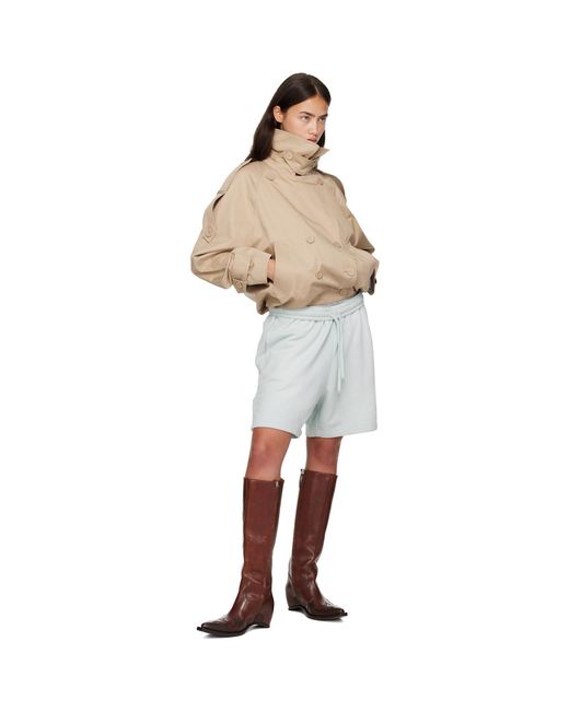 Acne Natural Short Trench Jacket