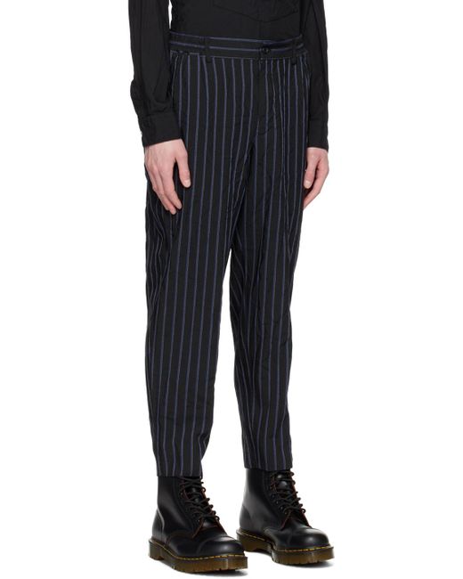 Comme des Garçons Black Striped Trousers for men