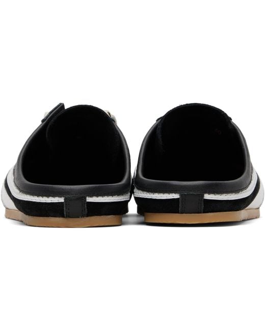 Dries Van Noten Black Suede Sneaker Mule Loafers for men
