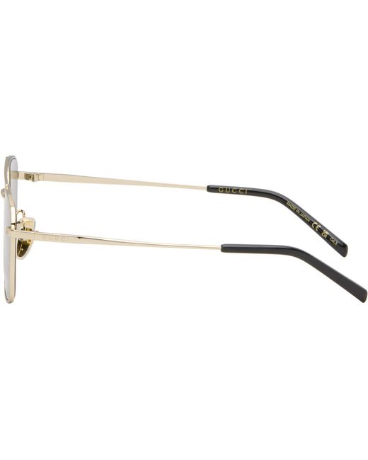 Gucci Black Specialized Fit Rectangular Sunglasses for men