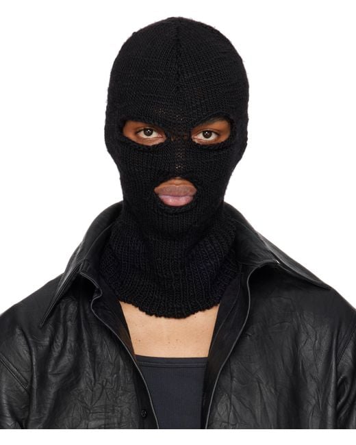 Lu'u Dan Black Guerilla Ski Mask for men