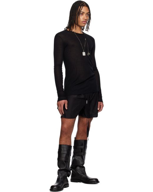 メンズ Ann Demeulemeester ブラック Uplu バイカーブーツ Black