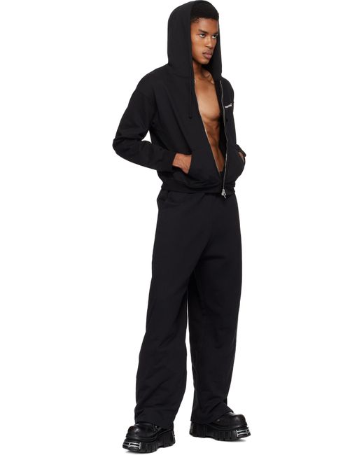 Black fitted zip up hoodie new arrivals