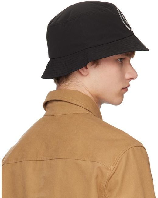 Fred Perry Brown Circle Branding Bucket Hat for men