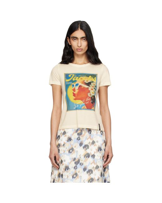 Marc Jacobs White Off- Sun Poster Femme T-Shirt