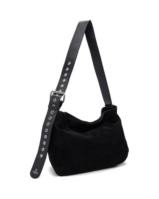 Vivienne Westwood Black Maxime Medium Shoulder Bag