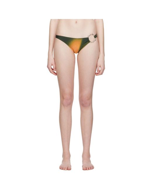 Miaou Black Green Hannah Jewett Edition Maya Bikini Bottoms