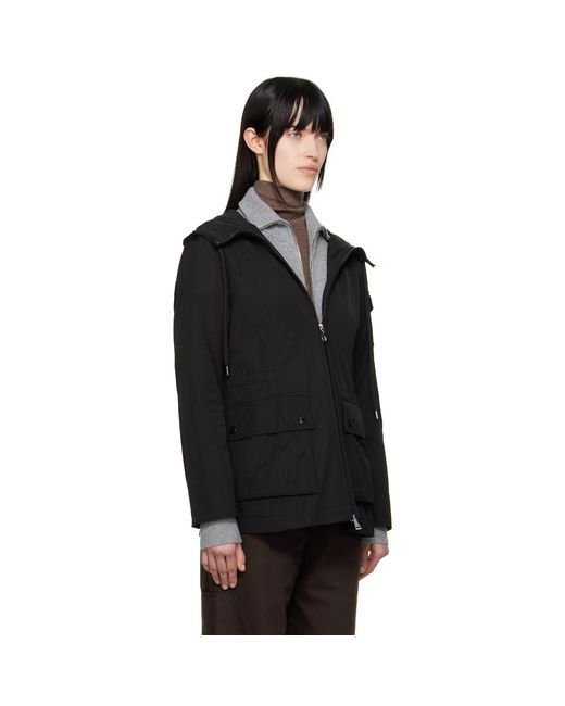 Moncler Black Leandro Hooded Jacket