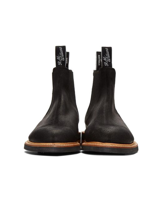 R.M.Williams Black Gardener Full Welt Chelsea Boots for Men Lyst