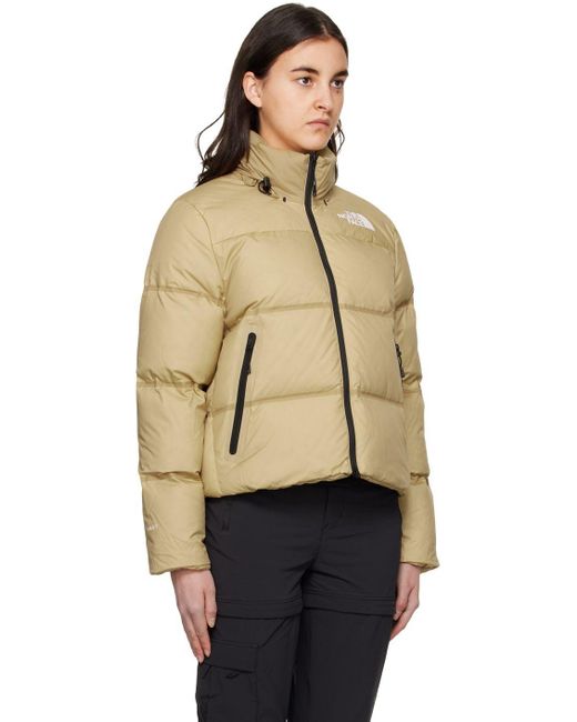 The North Face Beige Rmst Nuptse Down Jacket in Natural | Lyst