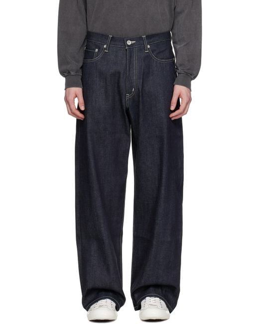 Neighborhood Rigid Denim Dp Wide Jeans in Black for Men | Lyst