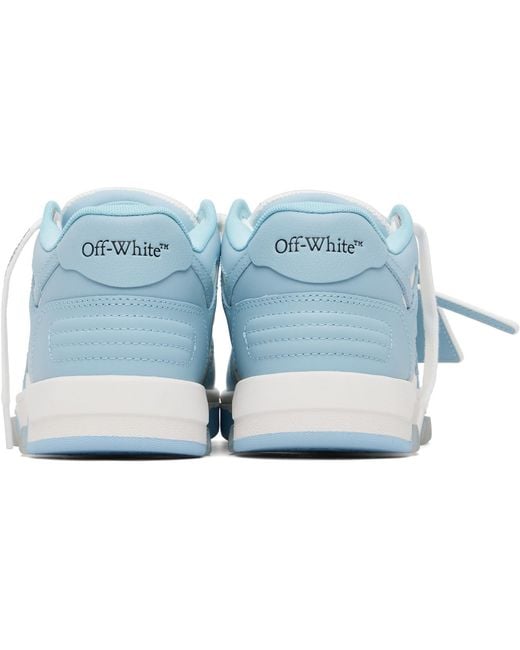 Off-White c/o Virgil Abloh Blue 'Out Of Office' Calf Leather Sneakers