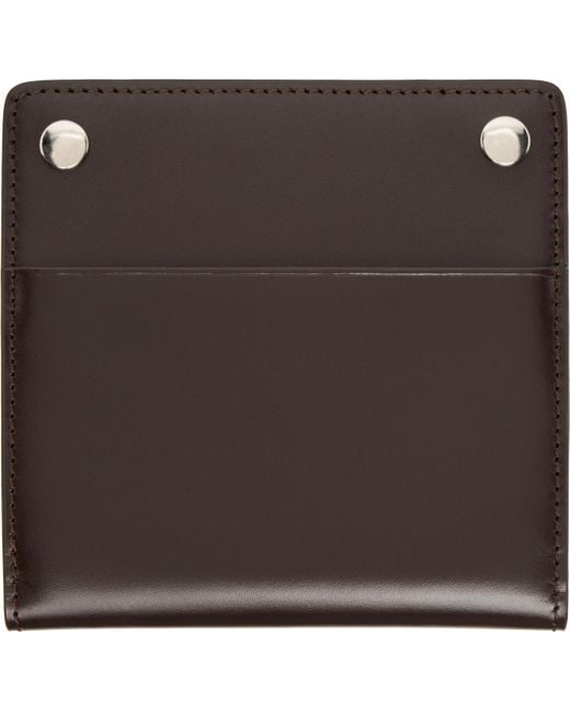 A.P.C. Black André Bifold Card Holder for men