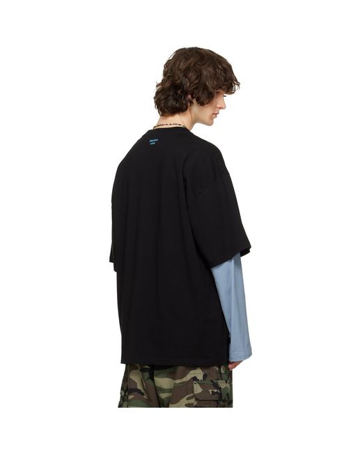 Martine Rose Black S/S Oversized T-Shirt for men