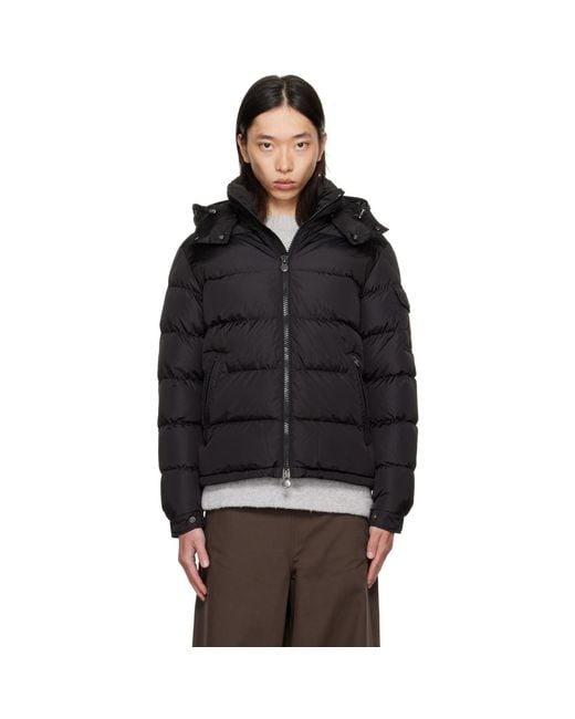 Moncler Black Maya Matte Short Down Jacket for men