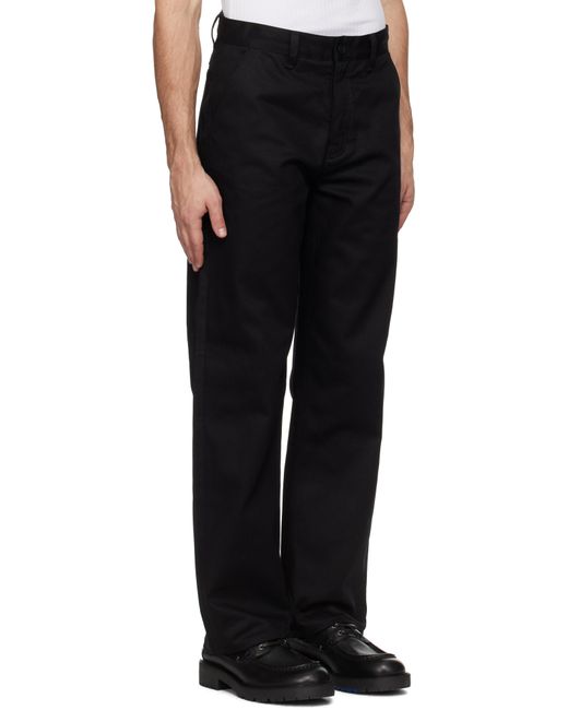 Nudie Jeans Black Tuff Tony Trousers for men