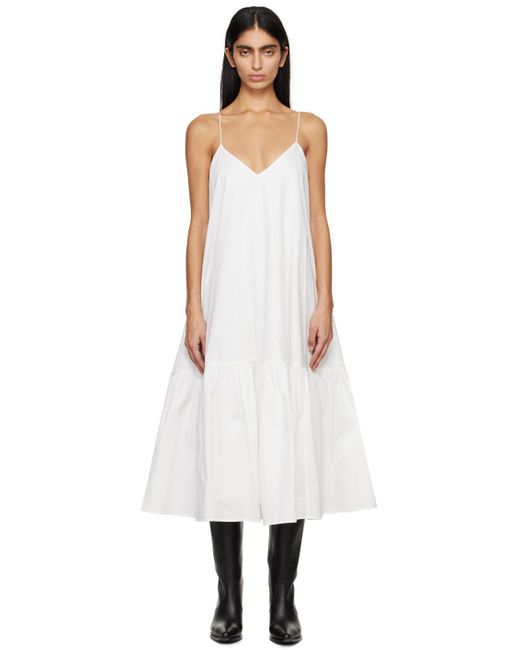 Anine Bing White Avarie Midi Dress