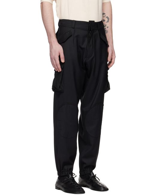 Magliano Black Multipocket Cargo Pants for men