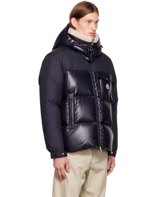 Moncler Blue Navy Bayuda Down Jacket for men