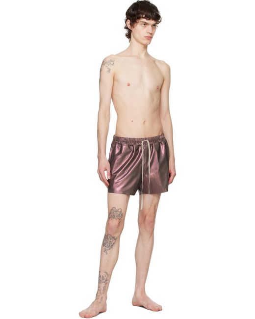 Maillot De Bain De Style Short Boxeur Brun Rick Owens pour homme en coloris Red
