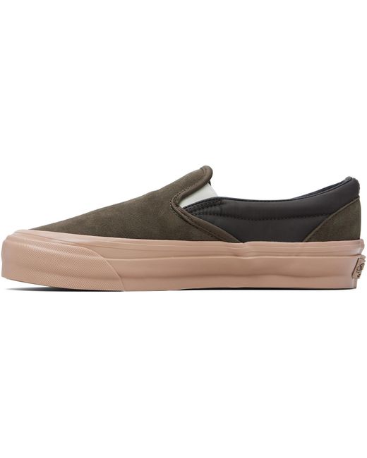 Vans Black Premium Classic Slip-On Sneakers for men