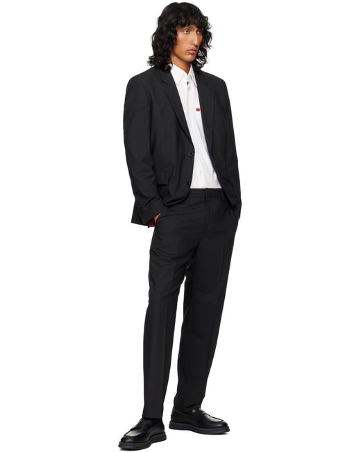 HUGO Black Twill Blazer for men