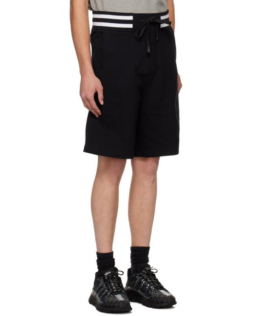 Versace Jeans Couture V-Emblem Shorts in Black for Men