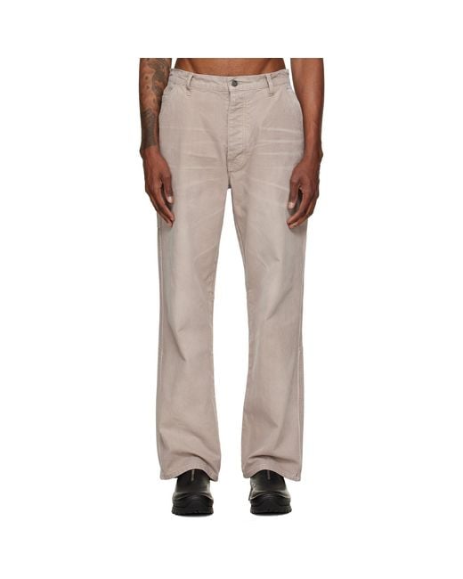 ALEXANDER DIGENOVA Natural Taupe Underground Cargo Pants for men