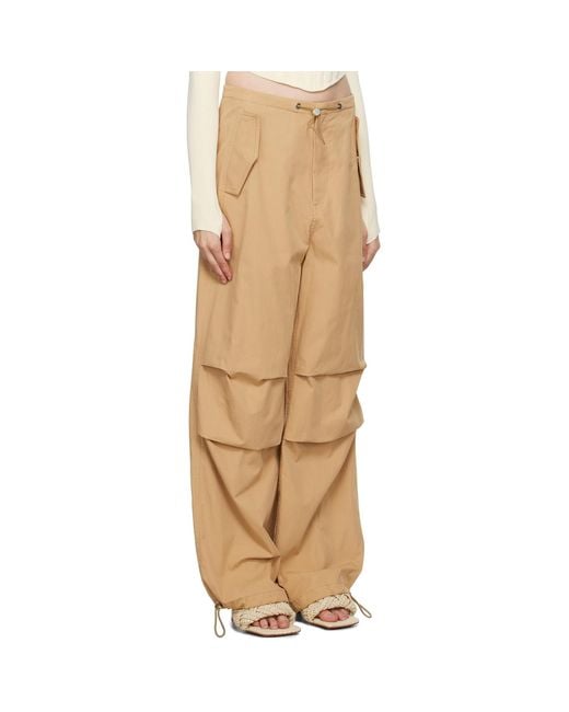Dion Lee Multicolor Brown Elasticized Trousers