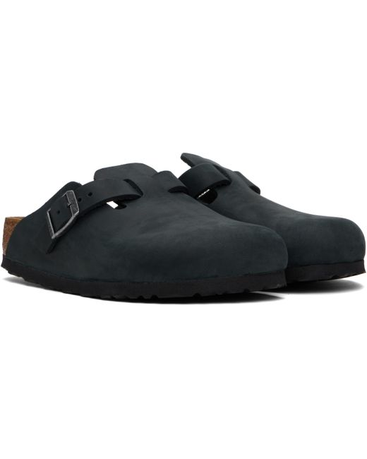 Birkenstock ブラック Boston レギュラー クロッグ Black