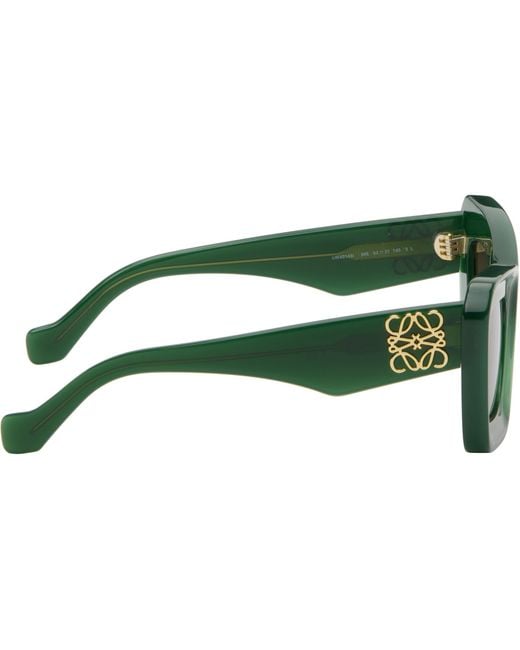 Loewe Green Anagram Sunglasses