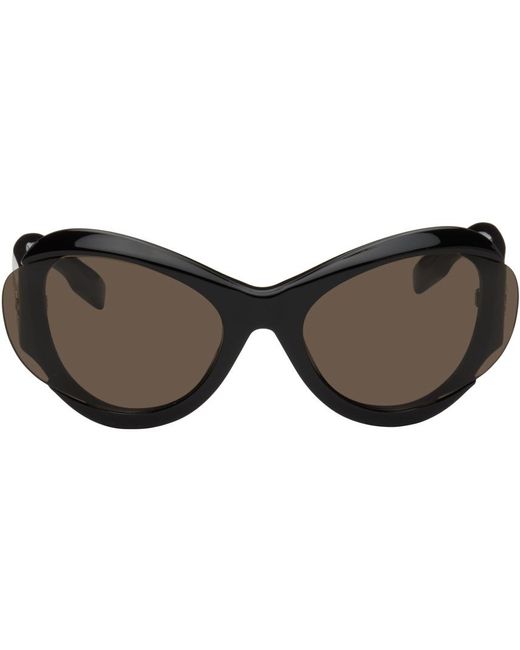 McQ Alexander McQueen Mcq Black Futuristic Sunglasses for men