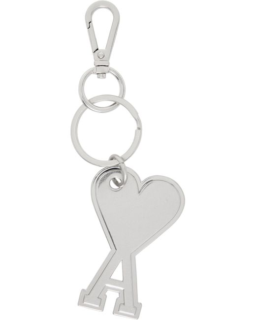 AMI シルバー Ami De Coeur キーチェーン White