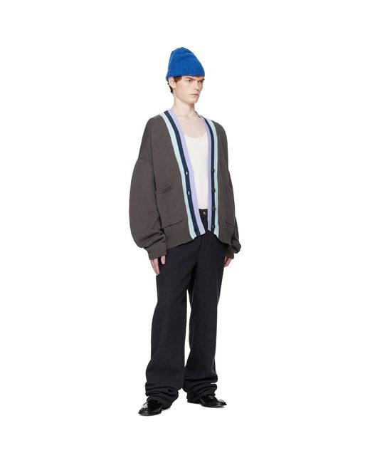 Edward Cuming Black Heart Throb Cardigan for men