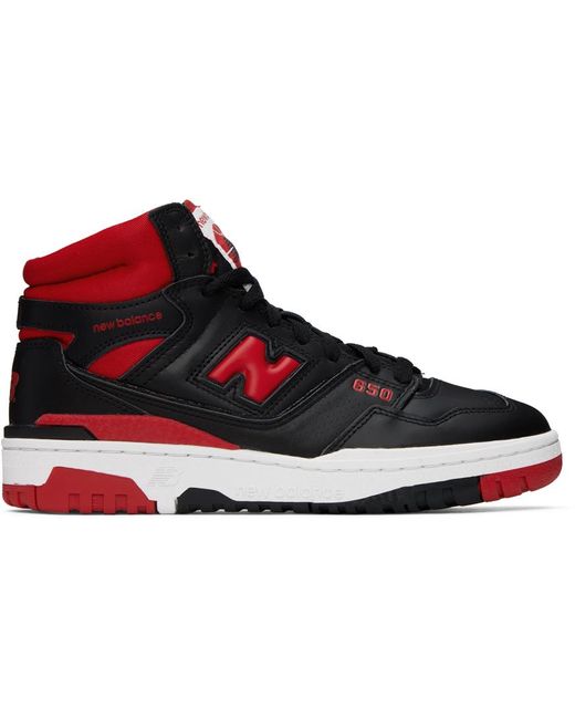 New Balance Black & Red 650r Sneakers for men